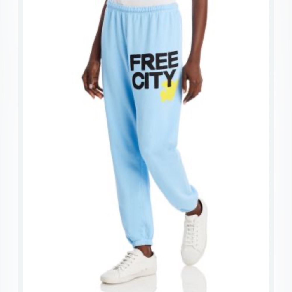 🌟Host Pick!🌟Free City “150th Anniversary Exclusive” Light Blue Sweatpants